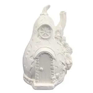 Gourd Fairy House Ready zu Paint Ceramic Bisque