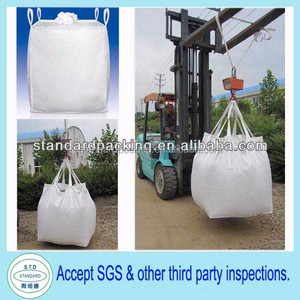Food Grade PP Plastic Woven FIBC <strong>Bulk</strong> <strong>Bag</strong> 500kg-3Ton U-Shaped Flat Bottom Flour Rice Grain Safety Factor 5:1 - Product Image 3