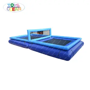 air tighten floating Inflatable water trampoline volley course for sea aqua play