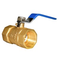 1 ''2 1/2'' Válvula de bola de latón Manual 600 WOG Unión de agua alta PTFE Sellado Colector de extensión de larga duración