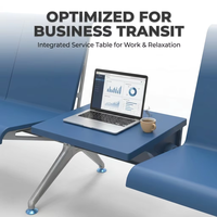 Système de sièges modulaires intégrés personnalisables pour les aires d'attente aéroportuaires et les projets d'infrastructure publique