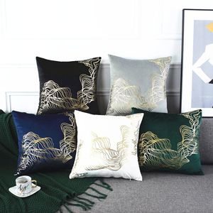 Housse de <span class=keywords><strong>coussin</strong></span> en velours imprimé feuille d'or de haute qualité <span class=keywords><strong>coussin</strong></span> de luxe brillant pour la technique tissée à la maison ou à l'hôtel - Product Image 2