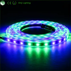 DC12V 5mm Largeur Forme LED Bandes Flexibles, <span class=keywords><strong>48</strong></span> Pcs LED/m <span class=keywords><strong>SMD</strong></span> 5050 RGB LED Bande D'éclairage - Product Image 1