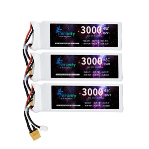 Batería 2S 7.4v 3000mAh 45C para Drones RC, Helicópteros, Autos, Barcos, Repuestos con Conectores Deans T, XT60, JST, XT30 - Product Image 1