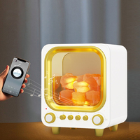 Diffuseur d'arômes ultrasonique avec flamme de cheminée simulée, humidificateur d'huiles essentielles, appareil de parfum d'intérieur