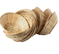 Opbergmanden van bamboe voor fruit, koekjes, brood, keuken, restaurant, stapelbaar, voedsel, fruit, cadeau, keukenorganisatie