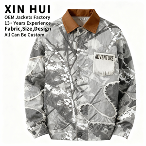 Ropa de Calle para Hombre, Diseño 2026, Cuello Alto, Servicio OEM, Logotipo Personalizado, Ecológica, Resistente al Viento e Impermeable, Venta al Por Mayor de Fábrica - Product Image 2