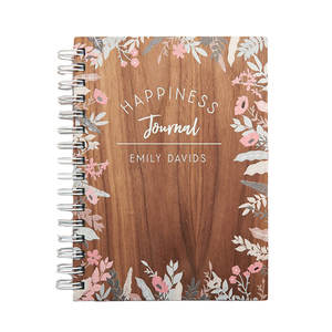 LABON-cuaderno personalizado <span class=keywords><strong>de</strong></span> bambú, tamaño A5, cubierta <span class=keywords><strong>de</strong></span> madera en blanco, espiral - Product Image 1