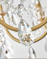Lustre suspendu en cristal de luxe pour salon, lustre pour salle à manger, lampe de plafond de chambre à coucher de style français nordique, suspension lumineuse