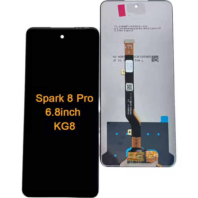 Bulk Sales Mobile Phone Lcds for Tecno Spark 8 Pro Mobile Display