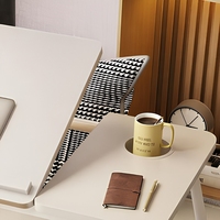 Bureau d'ordinateur portable pliable en bois réglable en hauteur, table de lit portable pour la maison, le bureau, l'étude, le travail, la chambre, le canapé