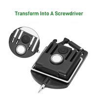 Senter Mini Clover Isi Ulang ABS Gantungan Kunci Tahan Air IP54 4 Mode Lampu LED SOS/Kedip Darurat Basis Magnetik