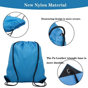 Blank Full Color Printed Sublimation <strong>String</strong> Nylon Waterproof Drawstring <strong>Bag</strong> With Custom Sublimation - Product Image 3