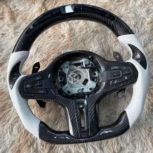 Volant en fibre de carbone pour <span class=keywords><strong>BMW</strong></span> Série G G30 G80 M4 G82 M5 F90 M8 X3M X5M X6M F96 G20 G30 G22 G01 G02 <span class=keywords><strong>M1</strong></span> M2 M3 F40 F44 - Product Image 3