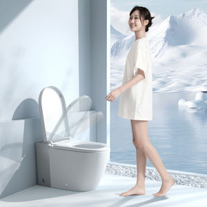 WC intelligent monobloc en céramique électrique avec capteur de chasse automatique et bidet intégré - Product Image 2