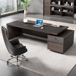 Lüks Modern L şekli yönetici ofis mobilyaları patron yöneticisi için yönetici masası ceo'su ofis President'S masası - Product Image 2