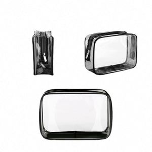 Trousse de Toilette de Voyage Transparente et Colorée, Sac Cosmétique Étanche en PVC Format Quart, Organisateur de Maquillage pour Femmes - Product Image 5