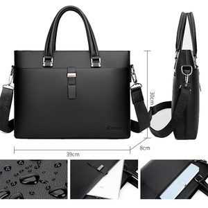 Handtas Multifunctionele computeropbergtas Leren zakenaktentas met grote capaciteit Crossbody-opbergtas met één schouder - Product Image 6