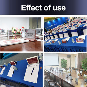 3 buah tag tampilan harga Digital kayu dengan 2 granule nomor yang dapat disesuaikan & 10 label di dalam kartu nama untuk sistem pertemuan - Product Image 5