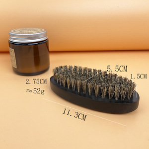 <span class=keywords><strong>Brosse</strong></span> à <span class=keywords><strong>barbe</strong></span> en bambou ovale à manche en hêtre pour hommes de haute qualité à prix bon marché - Product Image 3