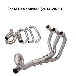 Sistema de Escape para Motocicleta CHMotor MT09 para Yamaha MT-<span class=keywords><strong>09</strong></span> <span class=keywords><strong>FZ</strong></span>-<span class=keywords><strong>09</strong></span> FJ09 TRACER 900 51mm 2015-2020, Escape Slip-on con Conexión Frontal - Product Image 6