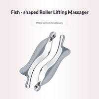 Outil de massage facial en acier inoxydable en forme de sirène avec rouleau, pour le lifting du visage et la relaxation musculaire du corps, accessoire de beauté