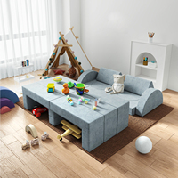 Sofá Modular de Microfibra de Esponja, Juego de Cama Suave para Bebé, Sala de Juegos, 16 Unidades