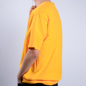 T-shirt blanc 100% coton personnalisé pour homme, t-shirt oversize uni, tissu tricoté avec col rond, respirant et durable - Product Image 3