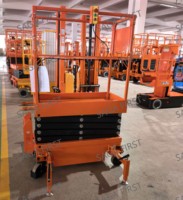 Mini-élévateur à ciseaux semi-électrique pour l'installation de présentoirs en magasin de détail