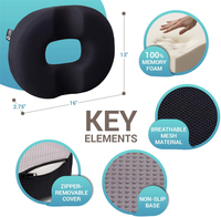 Coussin de siège en mousse à mémoire de forme pour chaise de bureau à domicile, soulagement de la douleur du coccyx