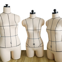 Mannequin de couture réglable en mousse pour femme, demi-corps, pour couturière, tailleur, couture