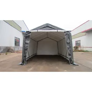 Car Garage 12x20' UV Resistant Heavy Duty Low Price Peak Roof Canvas Fabric Storage Portable Outdoor Parking Camping Car Workshop Tent