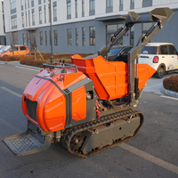 Chinesischer Hersteller 1200kg Muldenkipper Hydraulischer Raupenkipper für Zuhause Landwirtschaftlicher Allterrain-Selbsthebender Mini-Raupenkipper