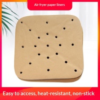 Papier sulfurisé double face enduit de silicone, 500 feuilles, antiadhésif, pour cuisson, rôtissage, friteuses à air, fours, blanc, marron