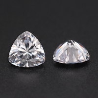 Zircons synthétiques de laboratoire de qualité supérieure 5A blancs, taille triligne 3*3mm-12*12mm, pierres précieuses en vrac pour la fabrication de bijoux - Vente chaude