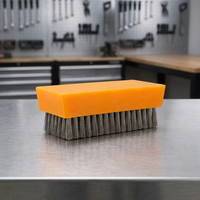 Brosse de nettoyage haute performance en fil d'acier inoxydable pour rouleaux Anilox et l'entretien des rouleaux d'impression en métal souple