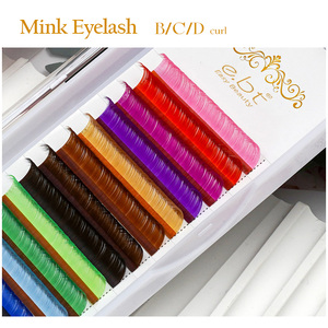 Custom Package Shiny Glitter Colored Individual <strong>Eyelash</strong> <strong>Extensions</strong> Colorful Faux <strong>Mink</strong> <strong>Eyelash</strong> <strong>Extensions</strong> - Product Image 6