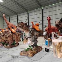 Dinosaure animatronique mécanique de parc d'attractions