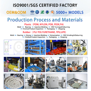 <span class=keywords><strong>Roue</strong></span> arrondie en acier inoxydable S626-2RS 6x34x10mm avec <span class=keywords><strong>roulement</strong></span> pour rouleau de siège de machine à ramer - Product Image 6