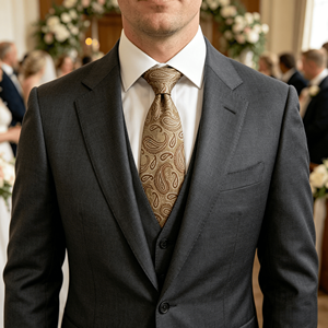 In Stock Powerful Merchant Geometric Eco-Friendly <b>Polyester</b> Formal Men's Holiday Banquet Business <b>Tie</b> - Product Image 5