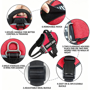 New Reflective Comfort Dog <b>Harness</b> Vest Style <b>Pet</b> Dog <b>Harness</b> and Leash Set - Product Image 4