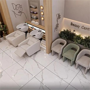 Unidad de Lavacabezas de Lujo Marrón Cama Silla para Lavar Cabello Tazón de Champú Silla de Champú Profesional para Salón - Product Image 6