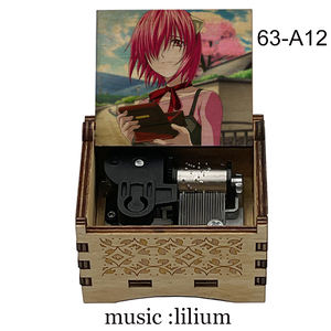 Boîte à musique vintage à manivelle, anime Elfen Lied, boîte à musique Lilium Song Sankyo, jouet pour amis, cadeau d'anniversaire pour filles - Product Image 6