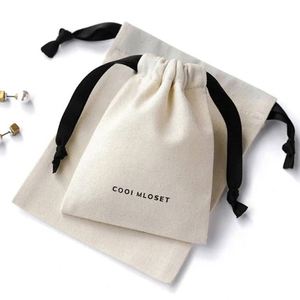 Krell Gifts - Pochette à maquillage en toile avec fermeture éclair, logo personnalisé imprimé, petite pochette à monnaie en coton de luxe, trousse de toilette de voyage, trousse à crayons - Product Image 5