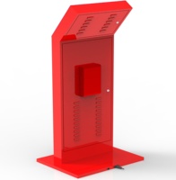 Fabricant de kiosque 15/17/19 "Kiosque de file d'attente Système de gestion de file d'attente Kiosque de billets de file d'attente avec lecteur de carte magnétique