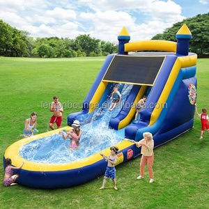 Scivolo d'Acqua Gonfiabile Commerciale con Piscina, Ideale per <span class=keywords><strong>Intrattenimento</strong></span> di <span class=keywords><strong>Adulti</strong></span> e Bambini, Perfetto per Noleggio per Feste - Product Image 2