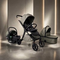 Poussette 3 en 1 High Landscape légère en aluminium pliable, landau de luxe pour bébé avec grand panier de rangement