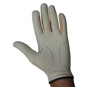 Gants de golf de couleur beige en cuir de mouton pour hommes avec logo personnalisé de qualité supérieure USA - Product Image 2