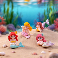 Figurines de sirène personnalisées en résine, décorations de dessins animés, peintes à la main, imperméables, ornements pour la maison, poissons d'aquarium pour la décoration et l'artisanat