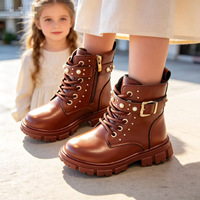 Vente en gros : Bottes d'hiver pour enfant avec fourrure, Chaussures décontractées pour enfant, Chaussures pour enfant style western, Bottes de créateur